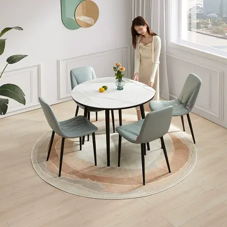 顾家家居现代简约餐桌椅组合客厅家具PT7035T图片